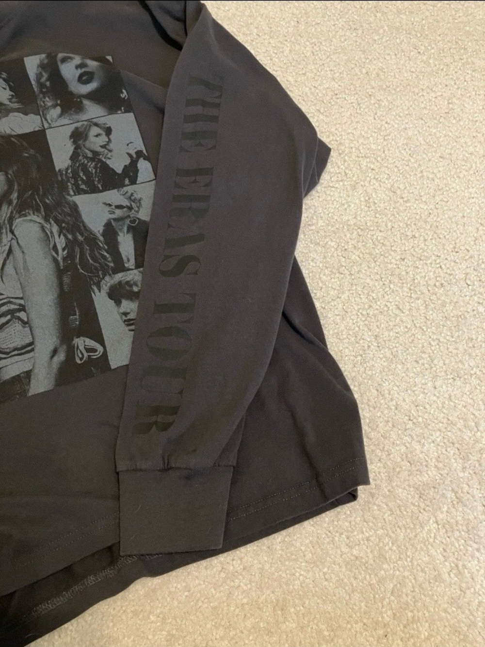 Taylor Swift Eras Tour Black Long-Sleeve Graphic Tee - Size Medium New - Picture 5 of 5